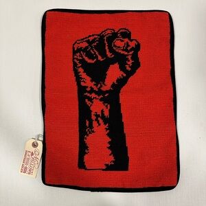 *SUPER RARE* Johnathan Adler 16"x12" Power Hand Needle Point Pillow